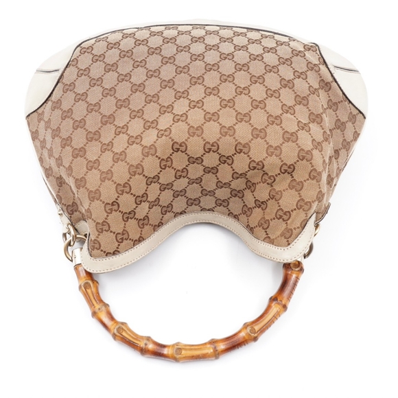 ❌️❌️SOLD❌️❌️P30❤️ Gucci Bamboo Peggy Hobo GG Canvas - Picture 8 of 15